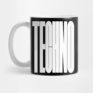 bold techno logo Mug